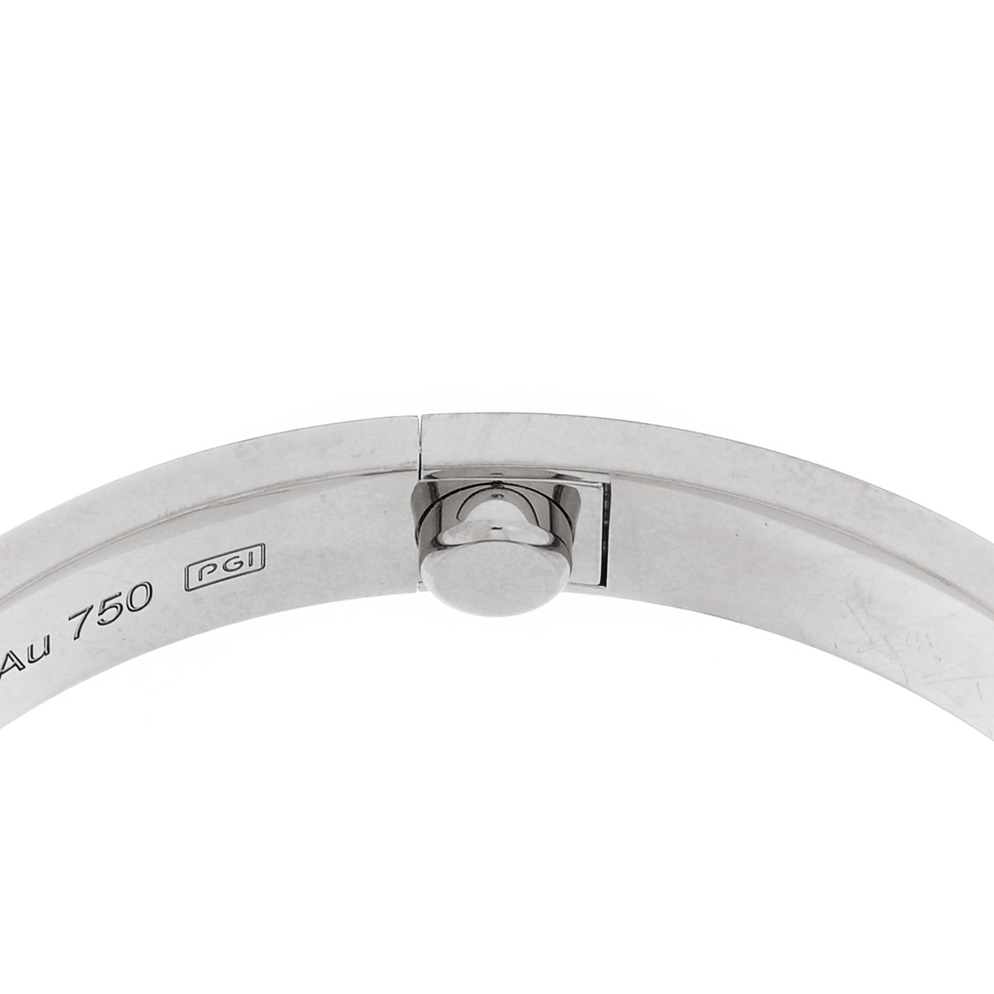 18K White Gold LOVE Bracelet 17