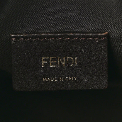 Fendi Pequin Spalmati Vitello Flamingo Small Boston Tobacco Blue Neon 6 of 9