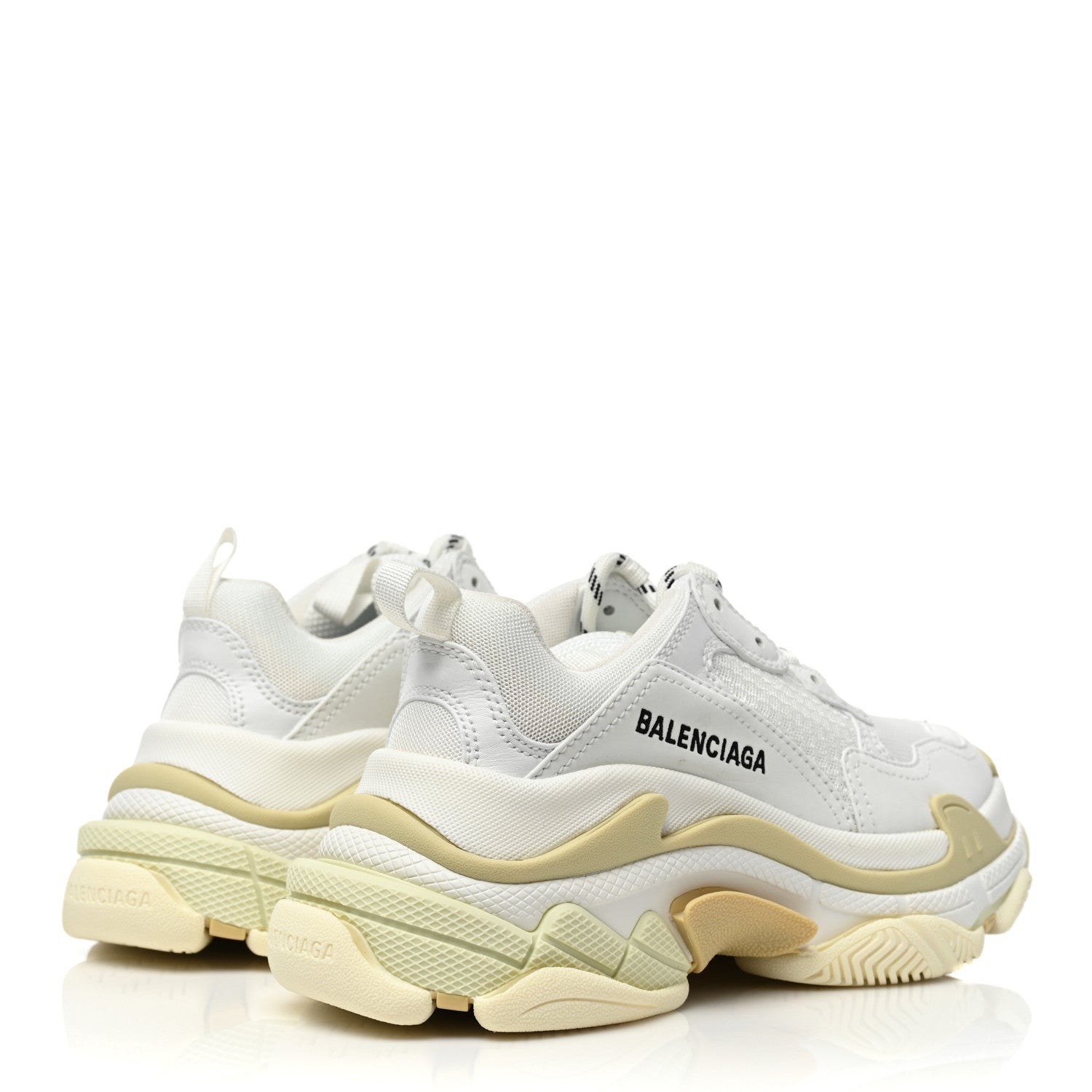 Balenciaga Fabric Mesh Womens Triple S Sneakers 35 White 5 of 8