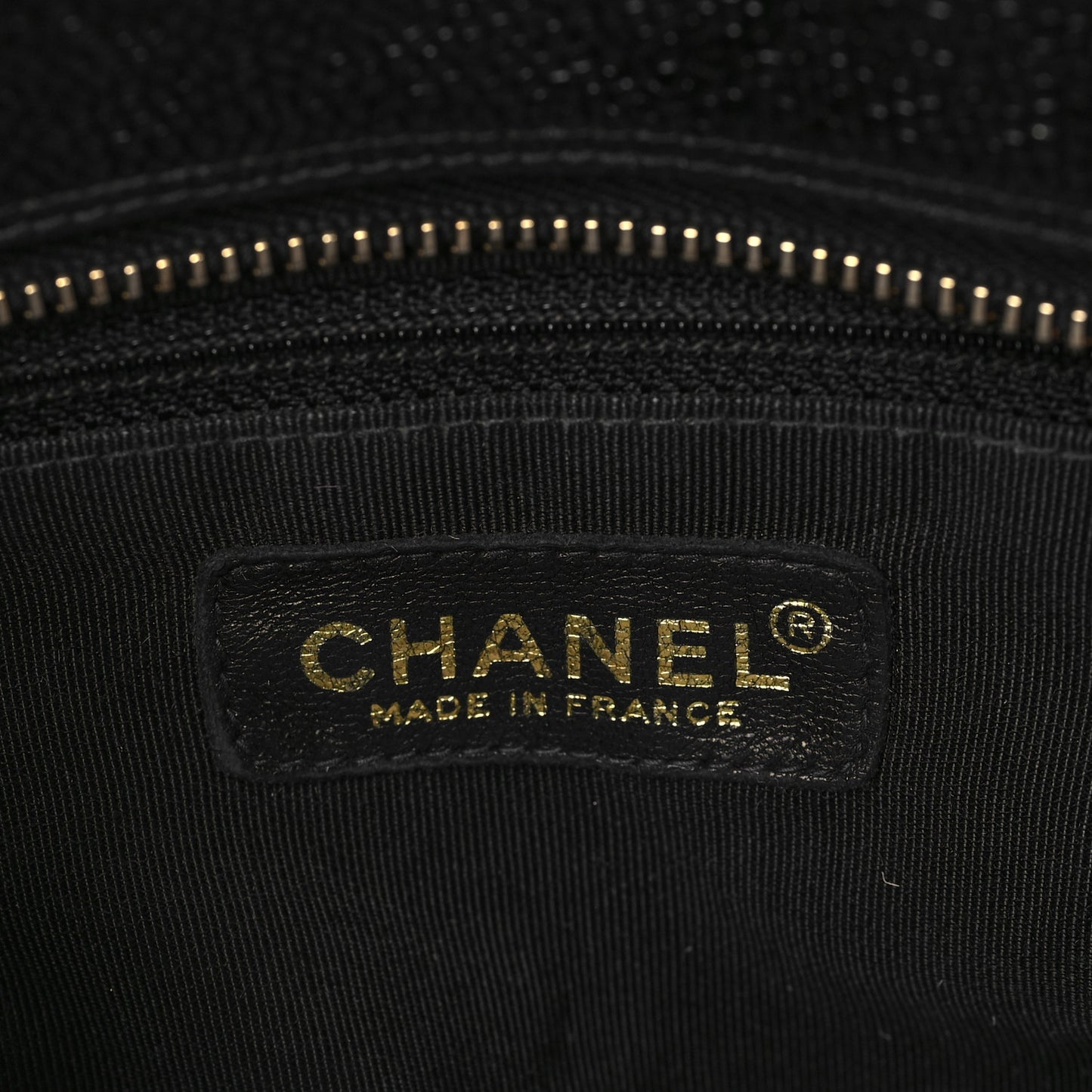 Caviar Quilted Grand Timeless Shopping Tote GTT Black