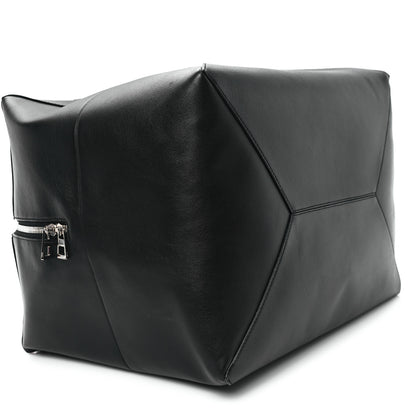 Loewe Shiny Calfskin Puzzle Fold Duffle Black 8 of 13