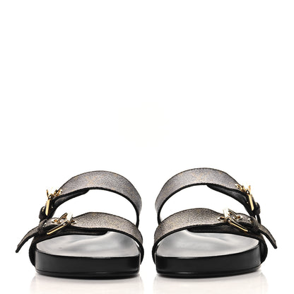 Louis Vuitton Monogram Bom Dia Mule Sandals 39 Black 3 of 10
