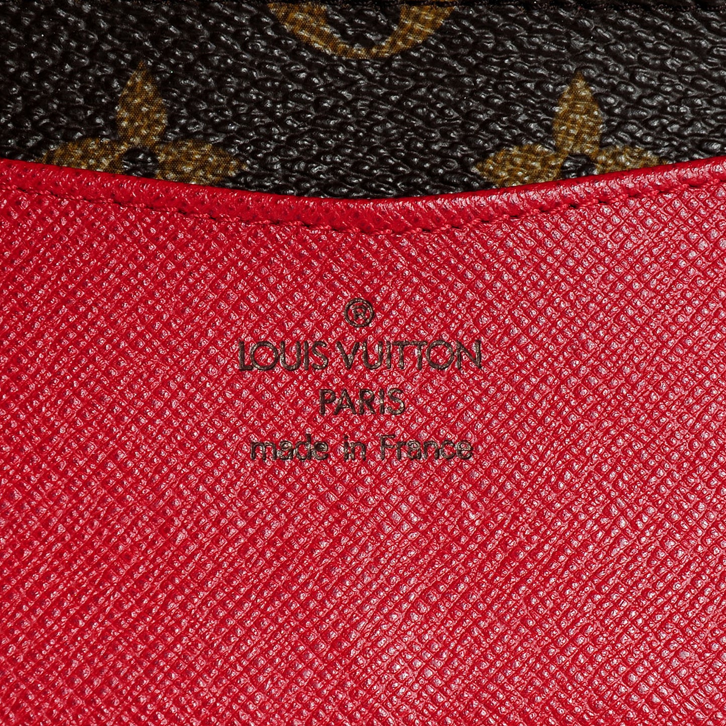 Monogram Josephine Wallet Red