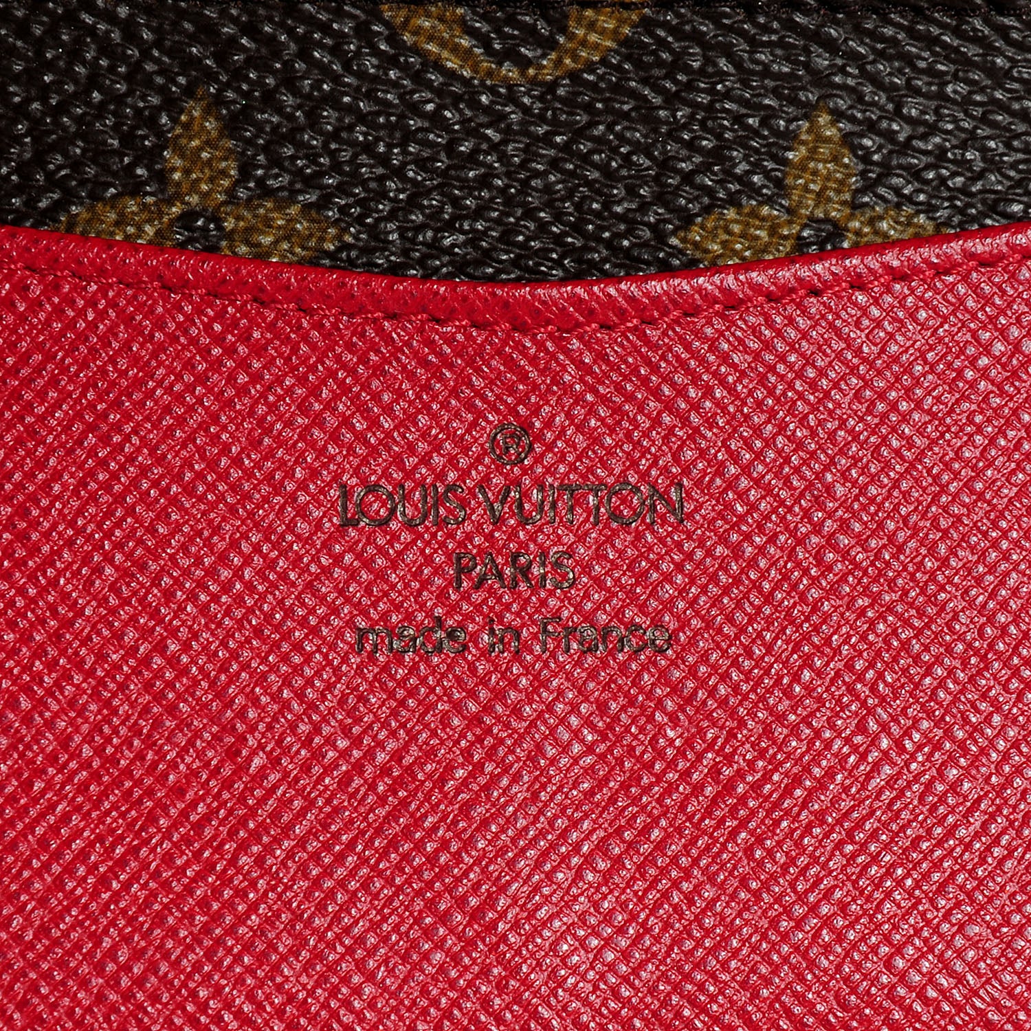 Louis Vuitton Monogram Josephine Wallet Red 5 of 8