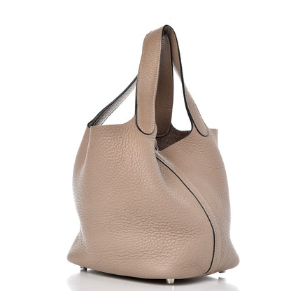Hermes Taurillon Clemence Picotin 18 PM Gris Tourterelle 3 of 8