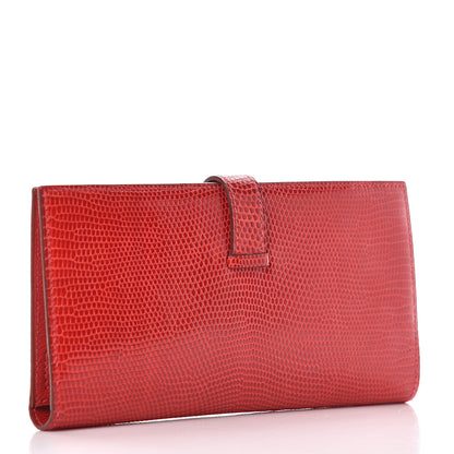 Hermes Lizard Bearn Gusset Wallet 3 of 8