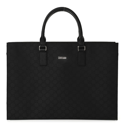 Gucci Nylon Monogram Executive Bag Black 1 of 11