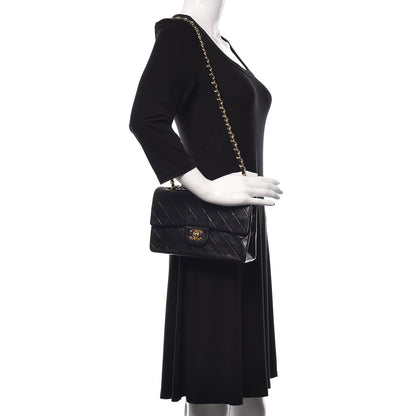 Chanel Lambskin Quilted Small Double Flap Black 3 of 12