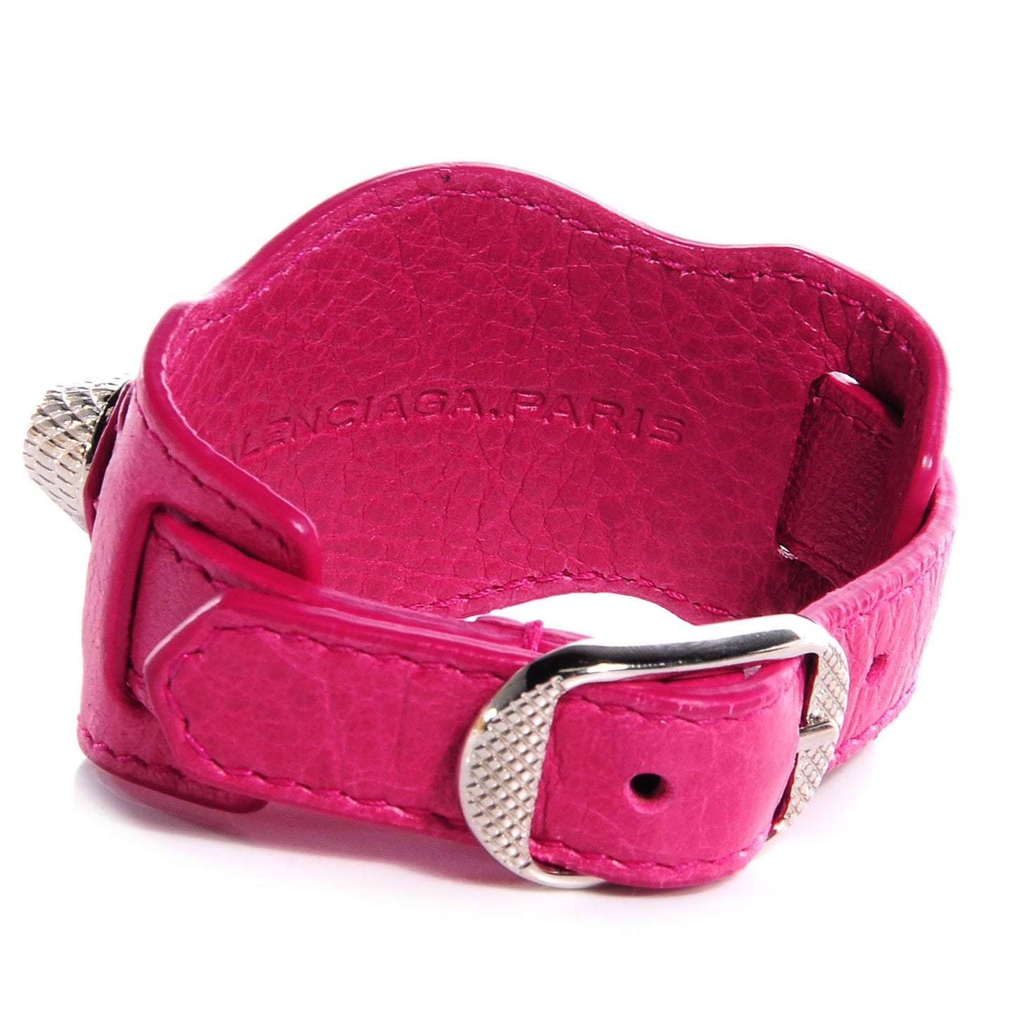 Agneau Arena Giant 12 Silver Hardware Bracelet Cyclamen