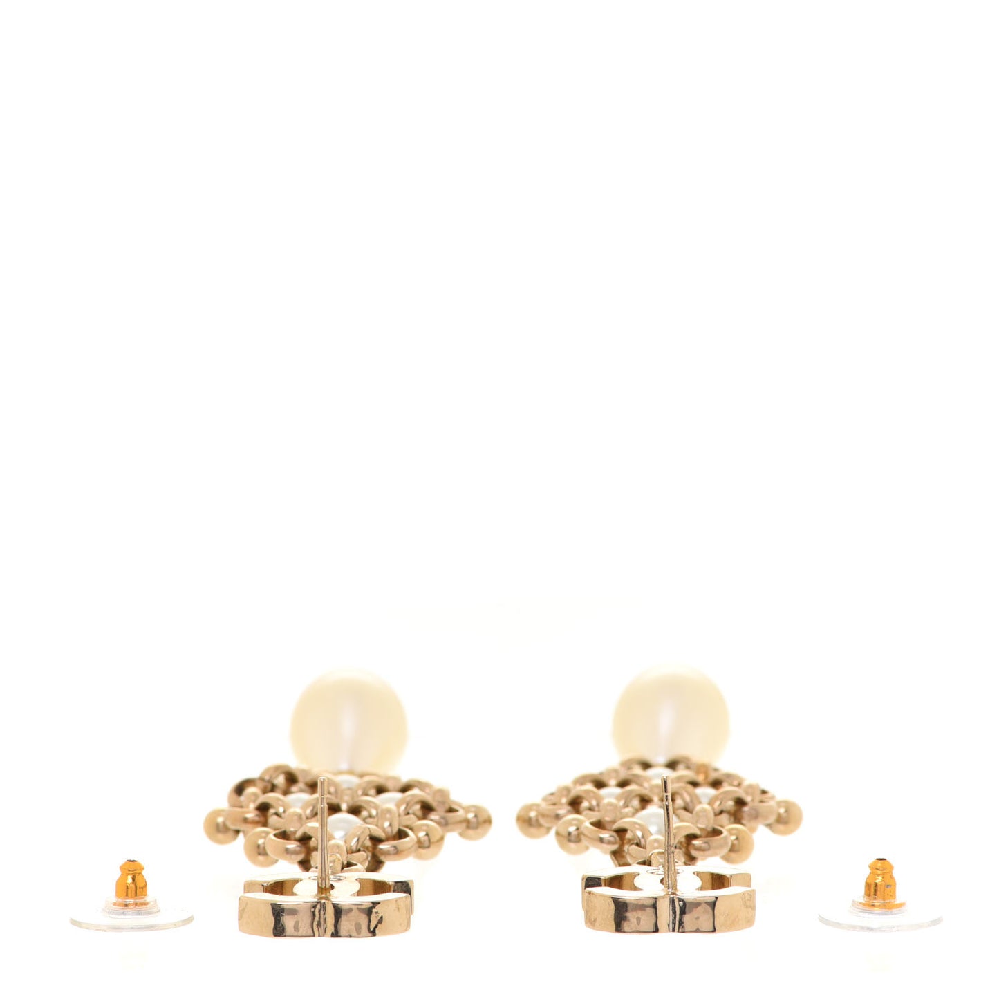 Pearl Monte-Carlo Nights Drop Earrings Gold