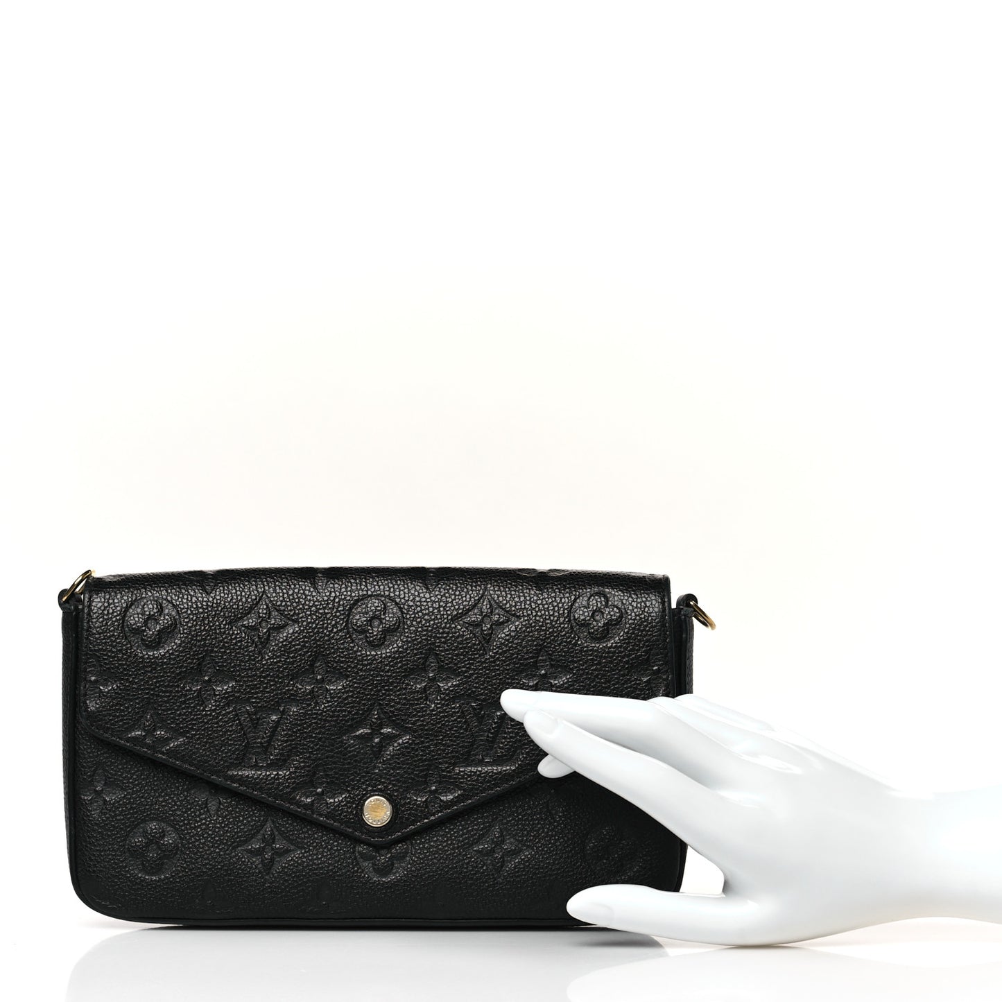 Empreinte Pochette Felicie Chain Wallet Black