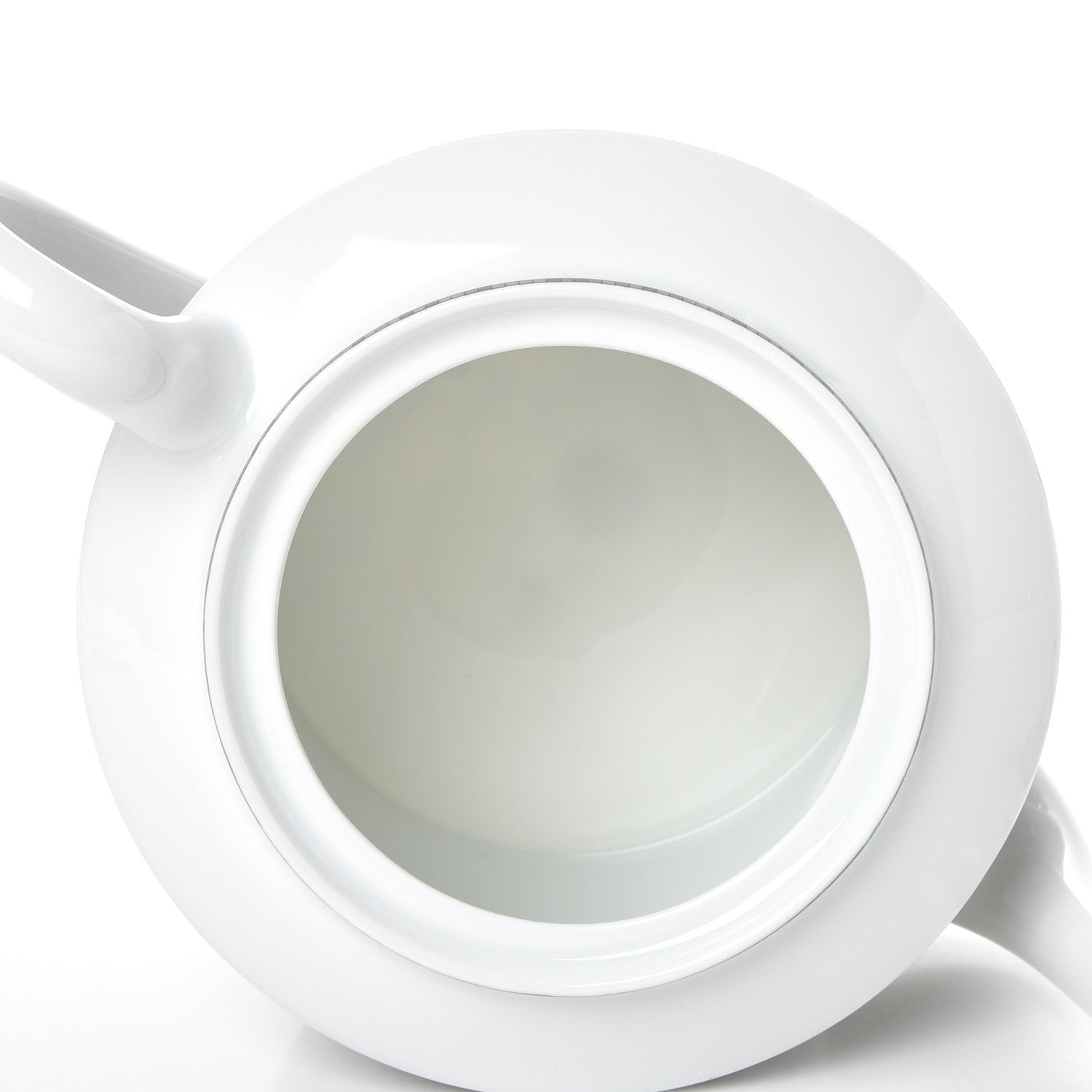 Hermes Porcelain Mosaique Au 24 Platine Coffee/Tea Pot Platinum 5 of 10