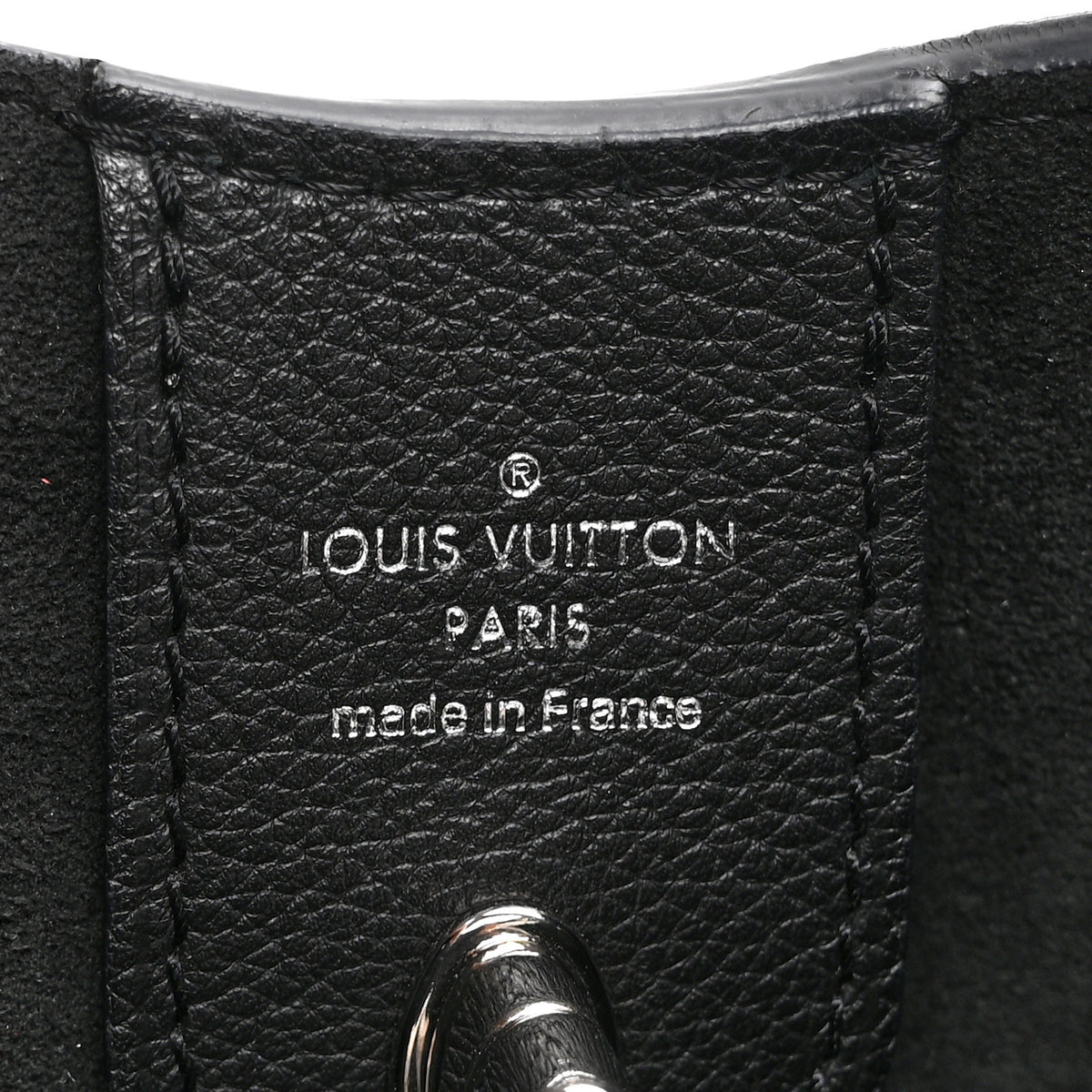 Calfskin Lockme Hobo Black