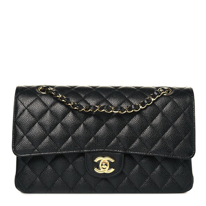 Chanel Caviar Quilted Medium Double Flap Black 1 of 14