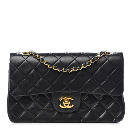 Chanel Lambskin Quilted Small Double Flap Black 1 of 15