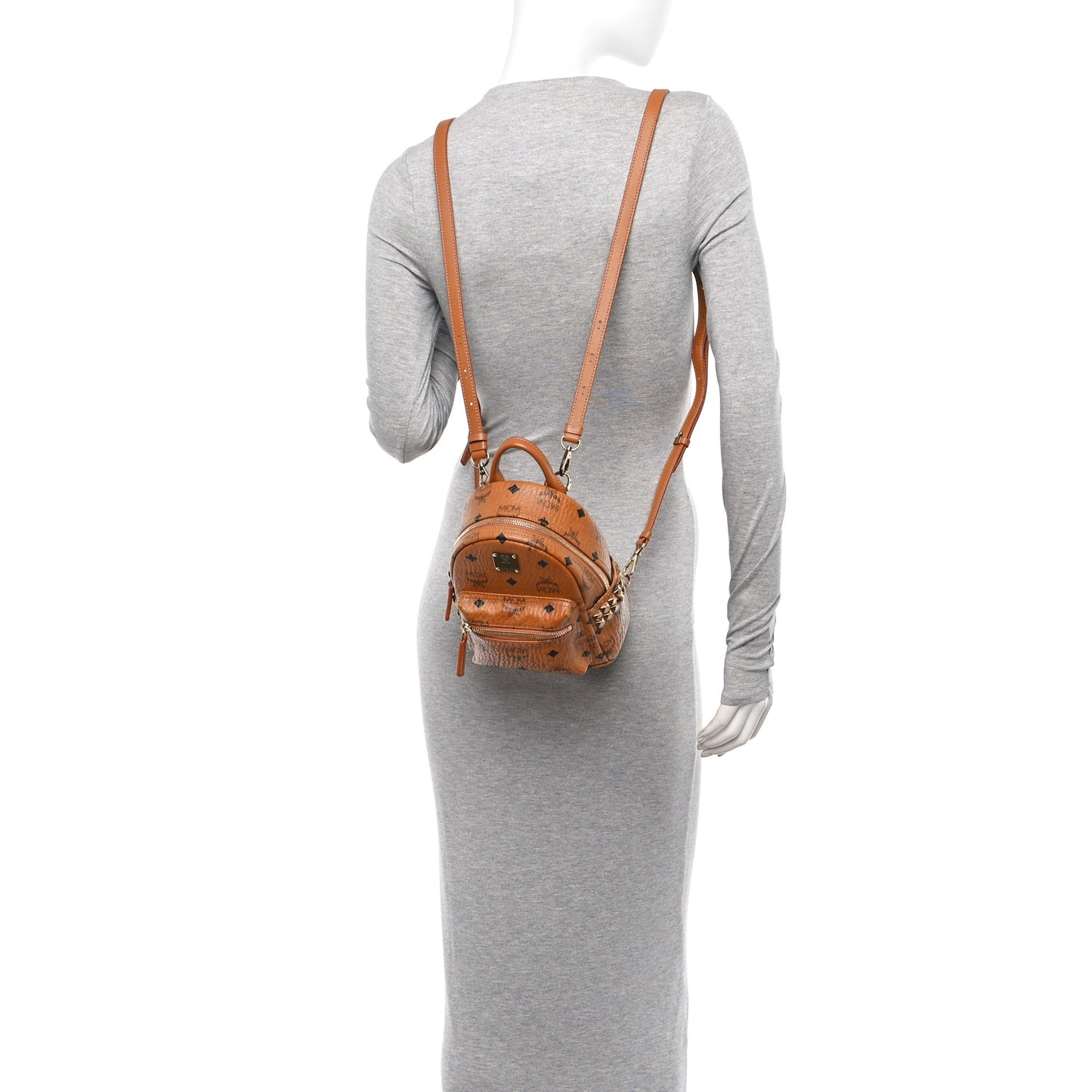 Visetos Side Stud X-Mini Stark Bebe Boo Backpack Cognac