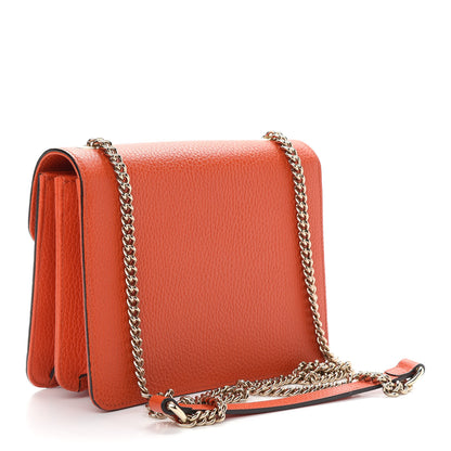 Gucci Dollar Calfskin Small Interlocking G Shoulder Bag Sun Orange 3 of 9