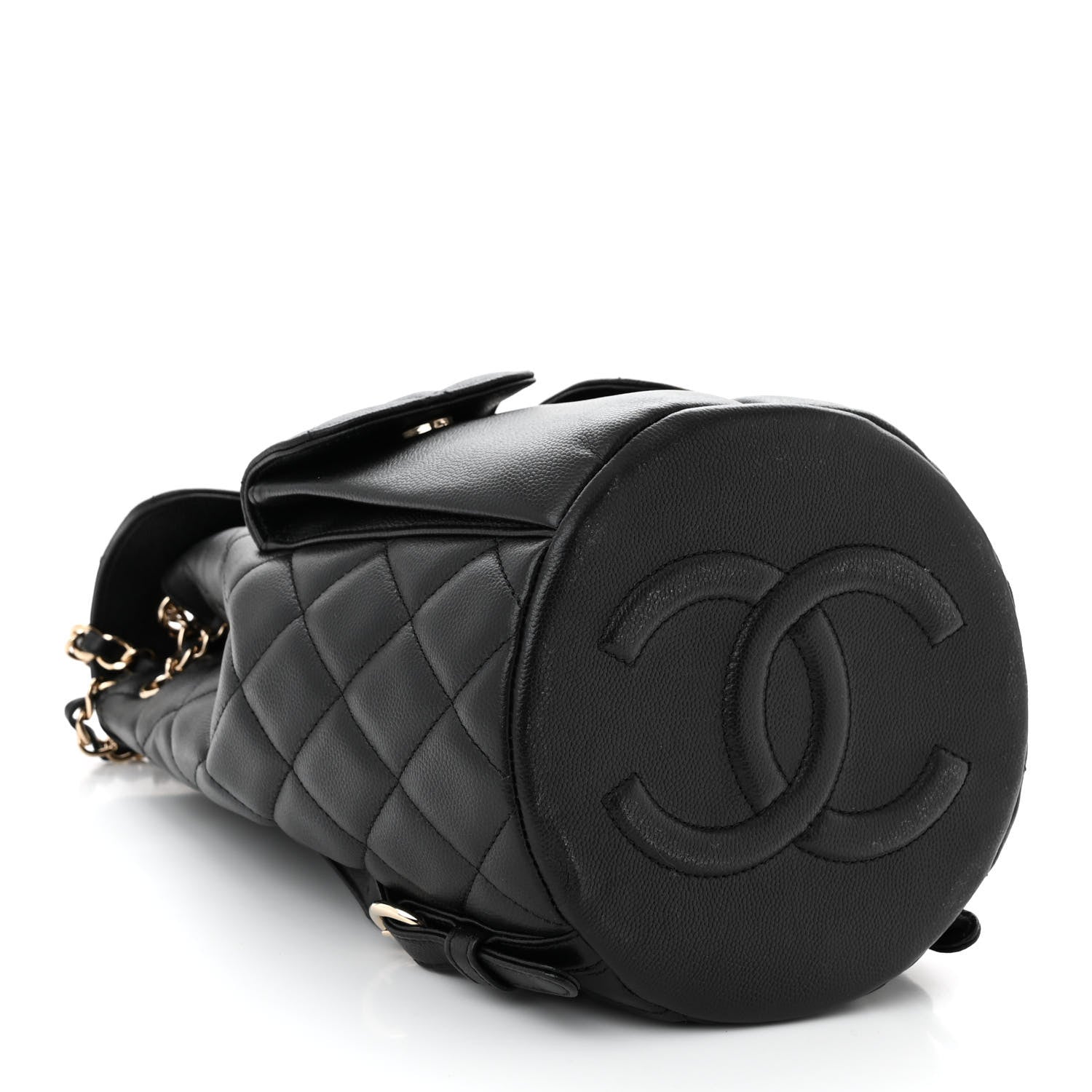 Chanel Caviar Quilted Pockets Backpack Black 3 of 9