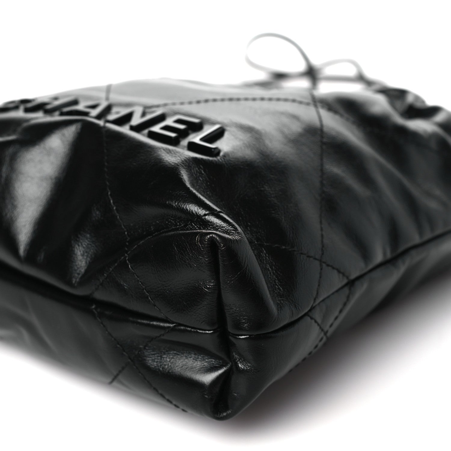 Chanel Shiny Calfskin Quilted Mini Chanel 22 So Black 10 of 10