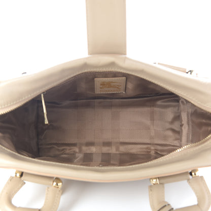 Burberry Quilted Calfskin Mini Manor Tote Beige 5 of 12