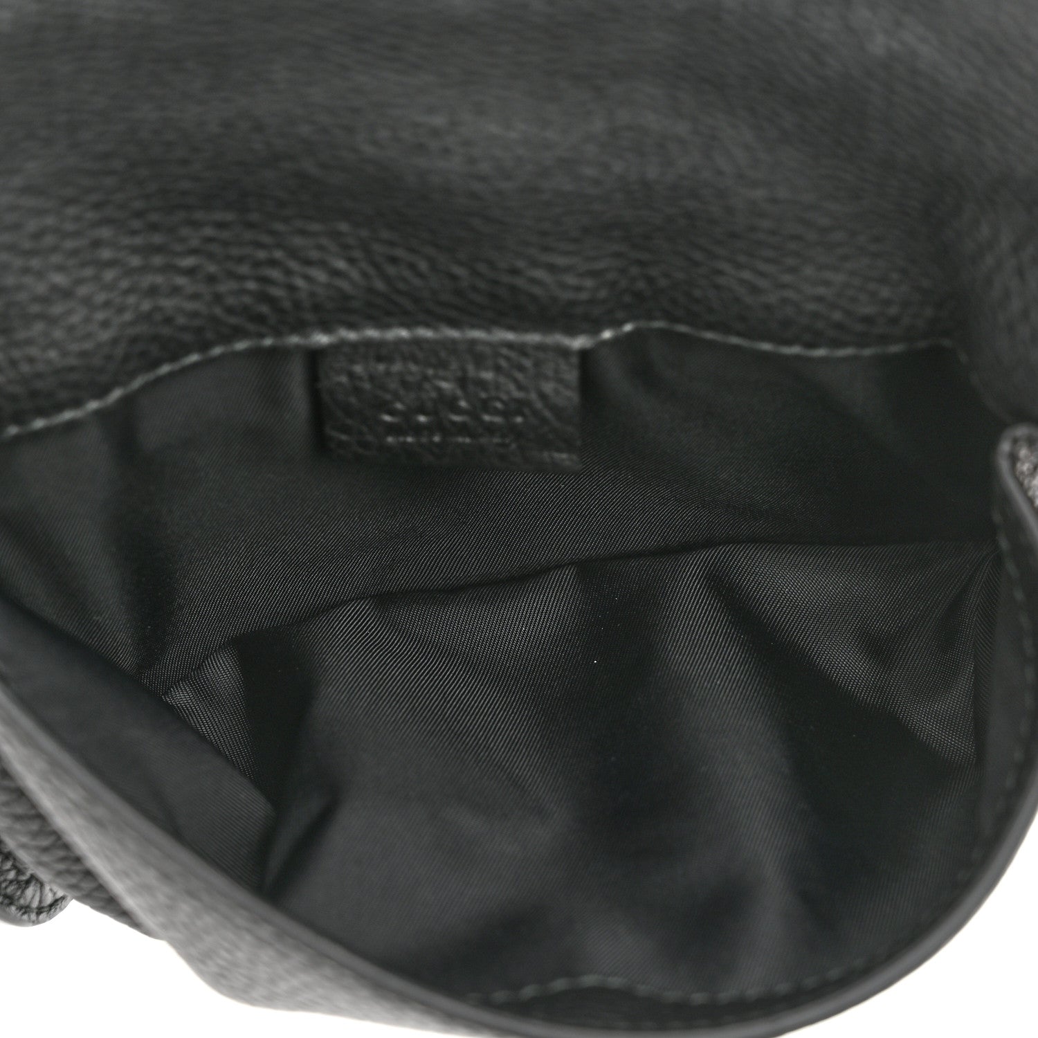 Gucci Pebbled Calfskin Soho Flap Belt Bag Black 5 of 11