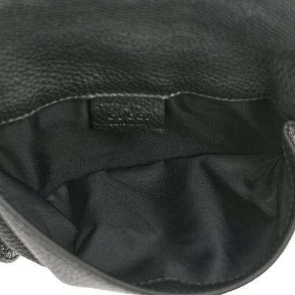 Gucci Pebbled Calfskin Soho Flap Belt Bag Black 5 of 11