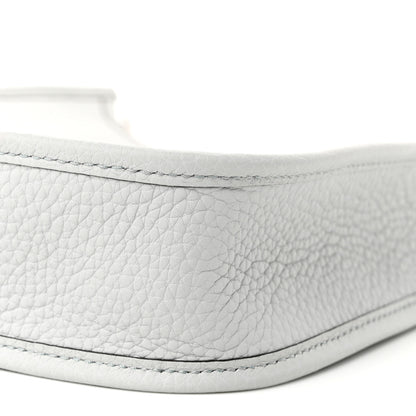 Hermes Taurillon Clemence Amazone Evelyne TPM Bleu Pale Gris Etain 10 of 11