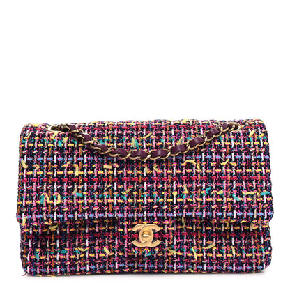 Chanel Tweed Quilted Medium Double Flap Multicolor 1 of 11