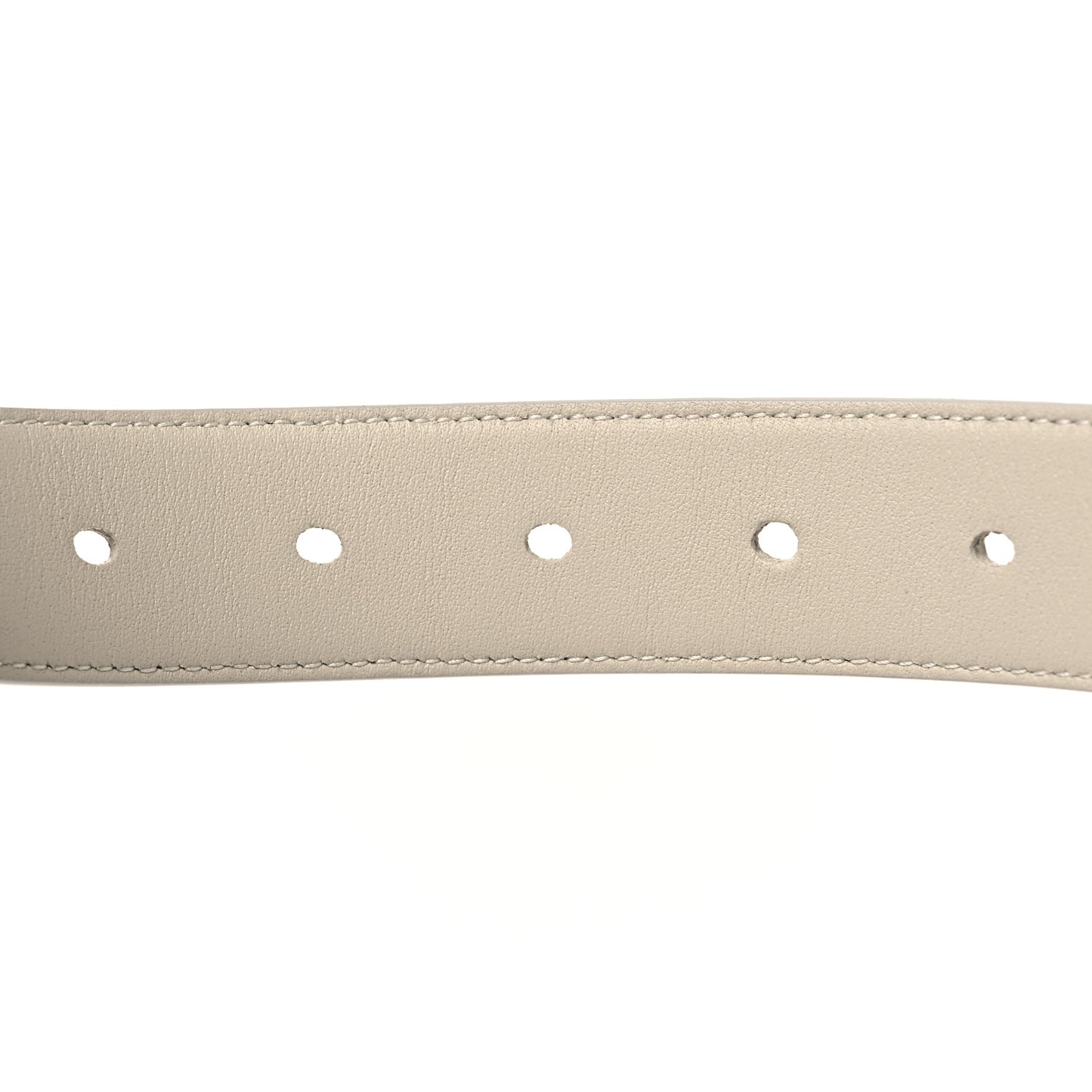 Smooth Calfskin Monogram Square Buckle Belt 75 30 Crema Soft