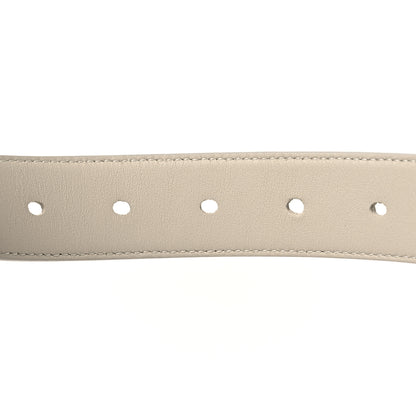 Saint Laurent Smooth Calfskin Monogram Square Buckle Belt 75 30 Crema Soft 4 of 6