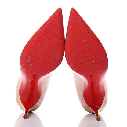 Christian Louboutin Patent Decollete 554 85 Pumps 35 Nude 5 of 9