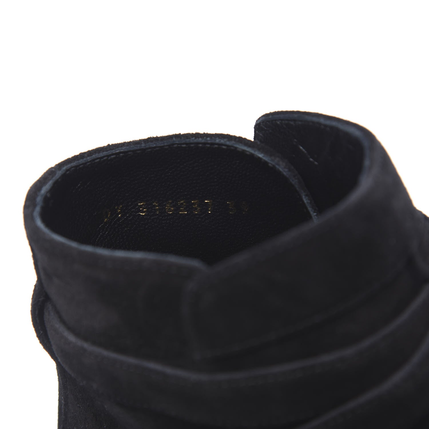 Saint Laurent Suede Jodhpur Calfskin Blake Ankle Boots 39 Black 7 of 8