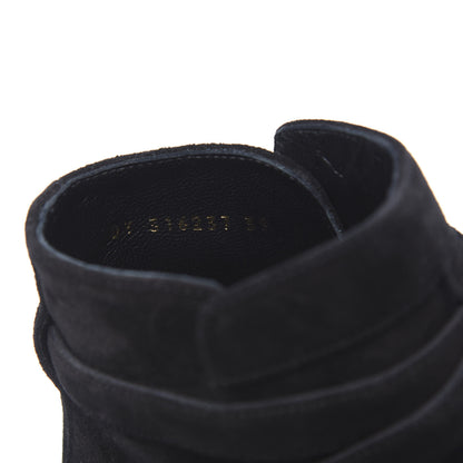Saint Laurent Suede Jodhpur Calfskin Blake Ankle Boots 39 Black 7 of 8