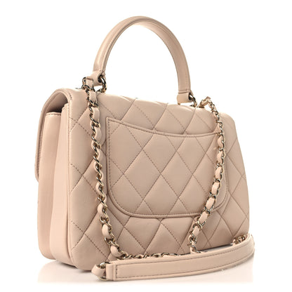 Chanel Lambskin Quilted Small Trendy CC Flap Dual Handle Bag Light Pink 3 of 12