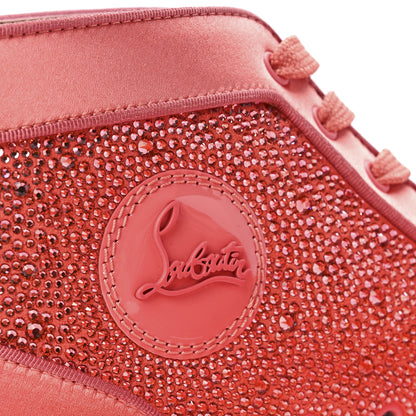 Christian Louboutin Louis Crystal Embellished Satin Orlato Flat Sneakers 41 Charlotte 10 of 11