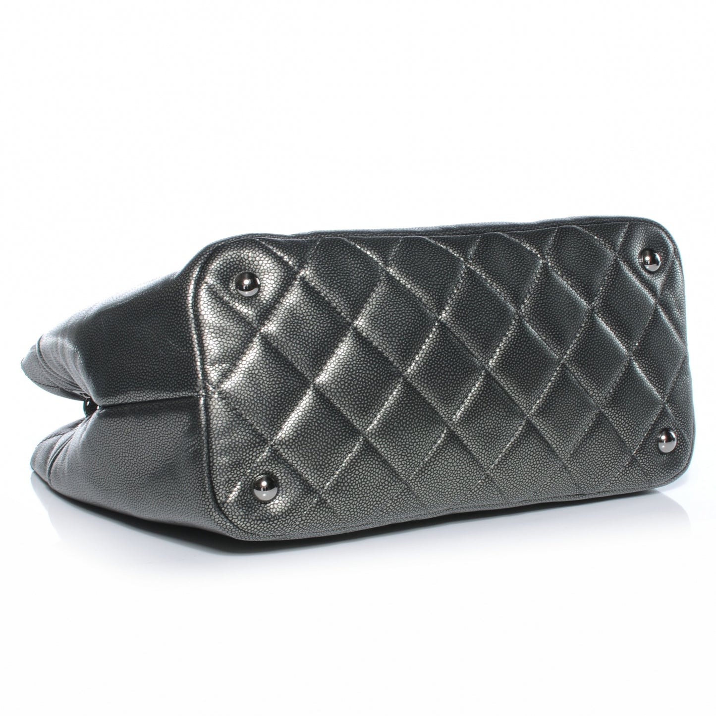 Caviar Timeless CC Tote Dark Silver