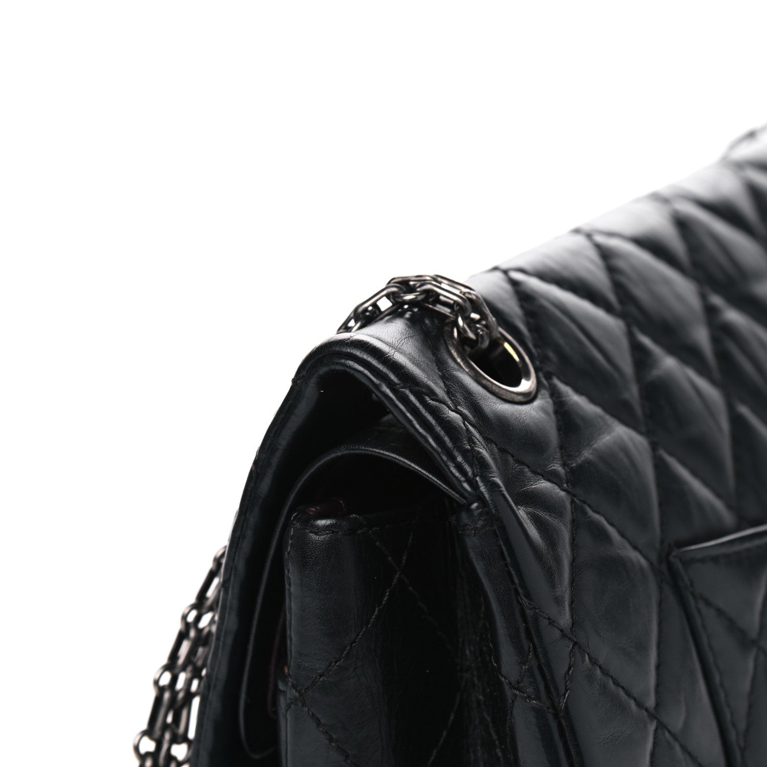 Chanel Aged Calfskin Quilted 2.55 Reissue 226 Flap Black 12 of 13