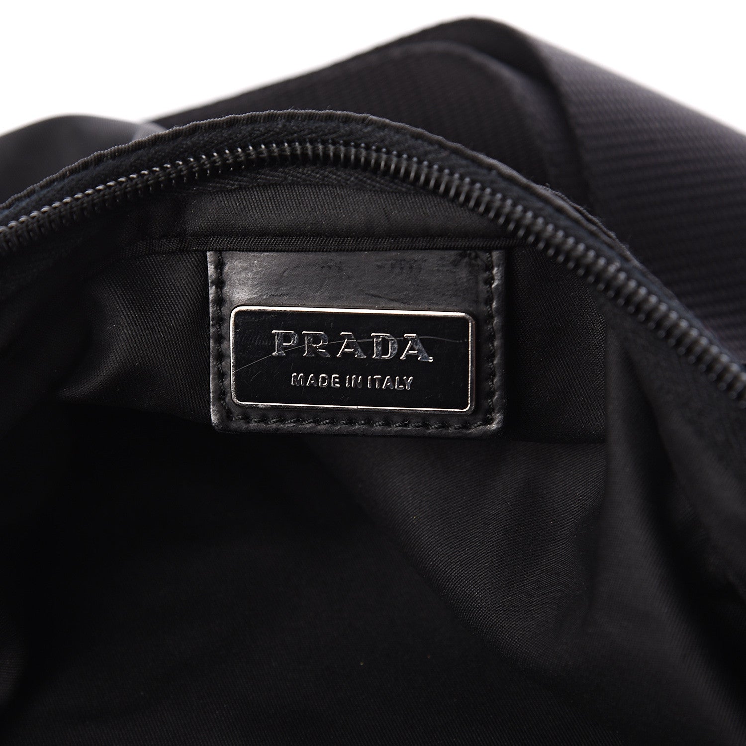 Prada Nylon Flat Messenger Bag Black 5 of 7
