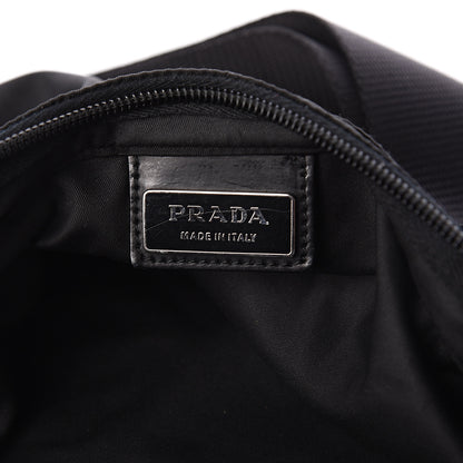 Prada Nylon Flat Messenger Bag Black 5 of 7