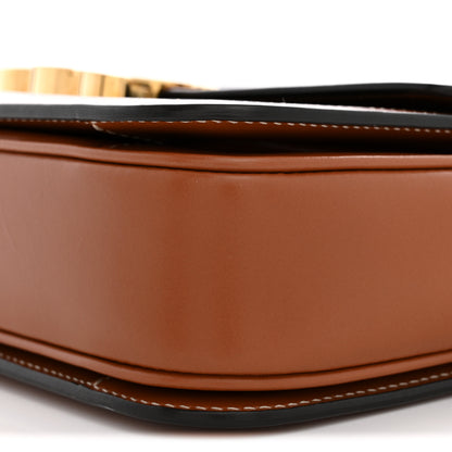 Celine Triomphe Canvas Calfskin Medium Triomphe Bag Tan 10 of 13