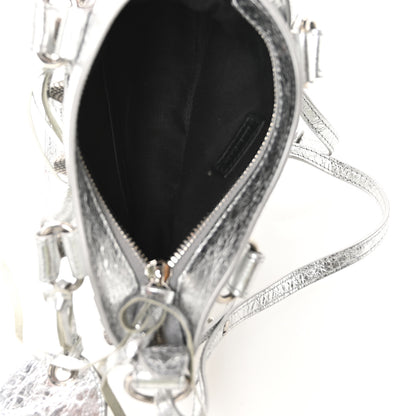 Balenciaga Agneau Arena Neo Cagole Mini Handbag Silver 6 of 11