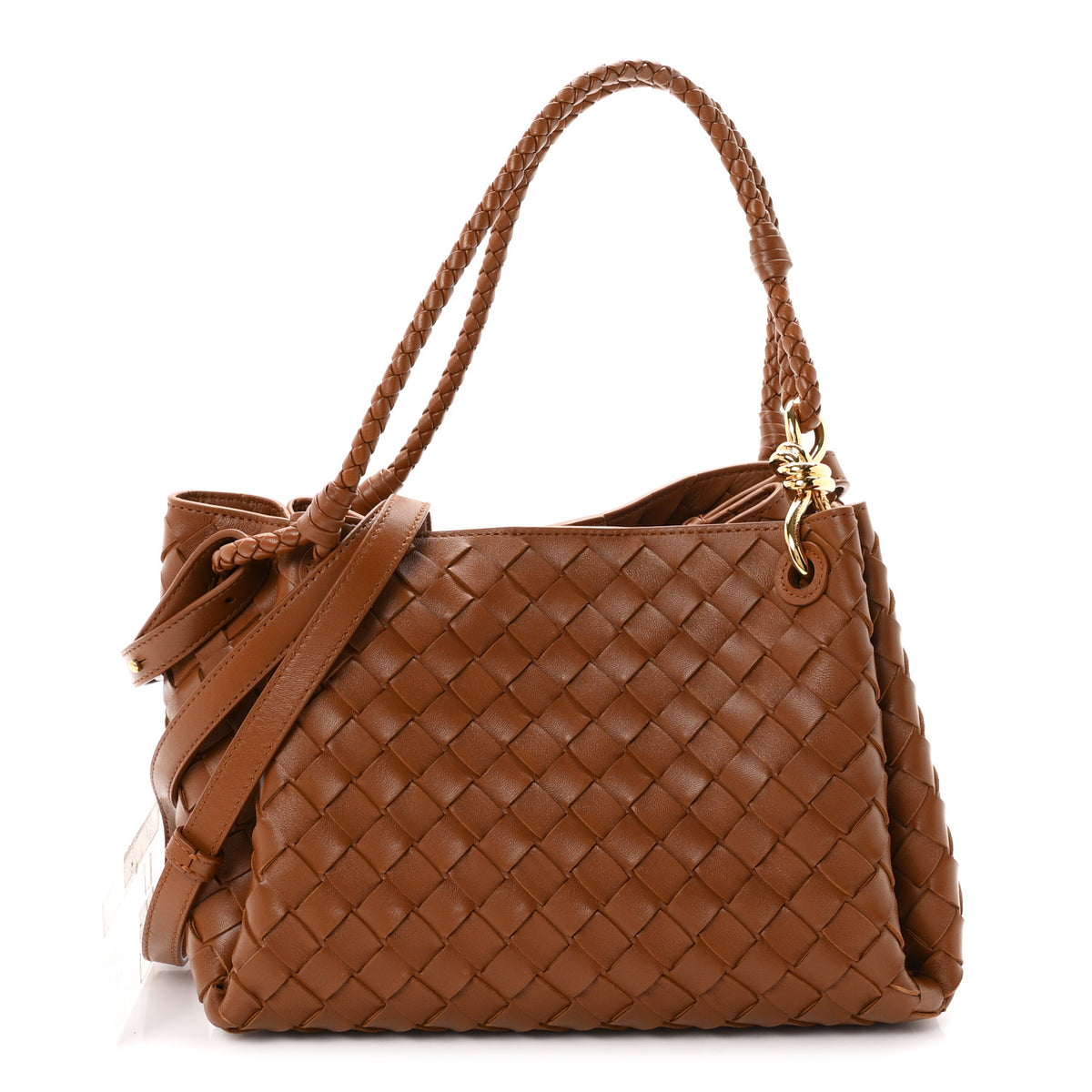 Bottega Veneta Nappa Intrecciato Medium Parachute Shoulder Wood 1 of 11