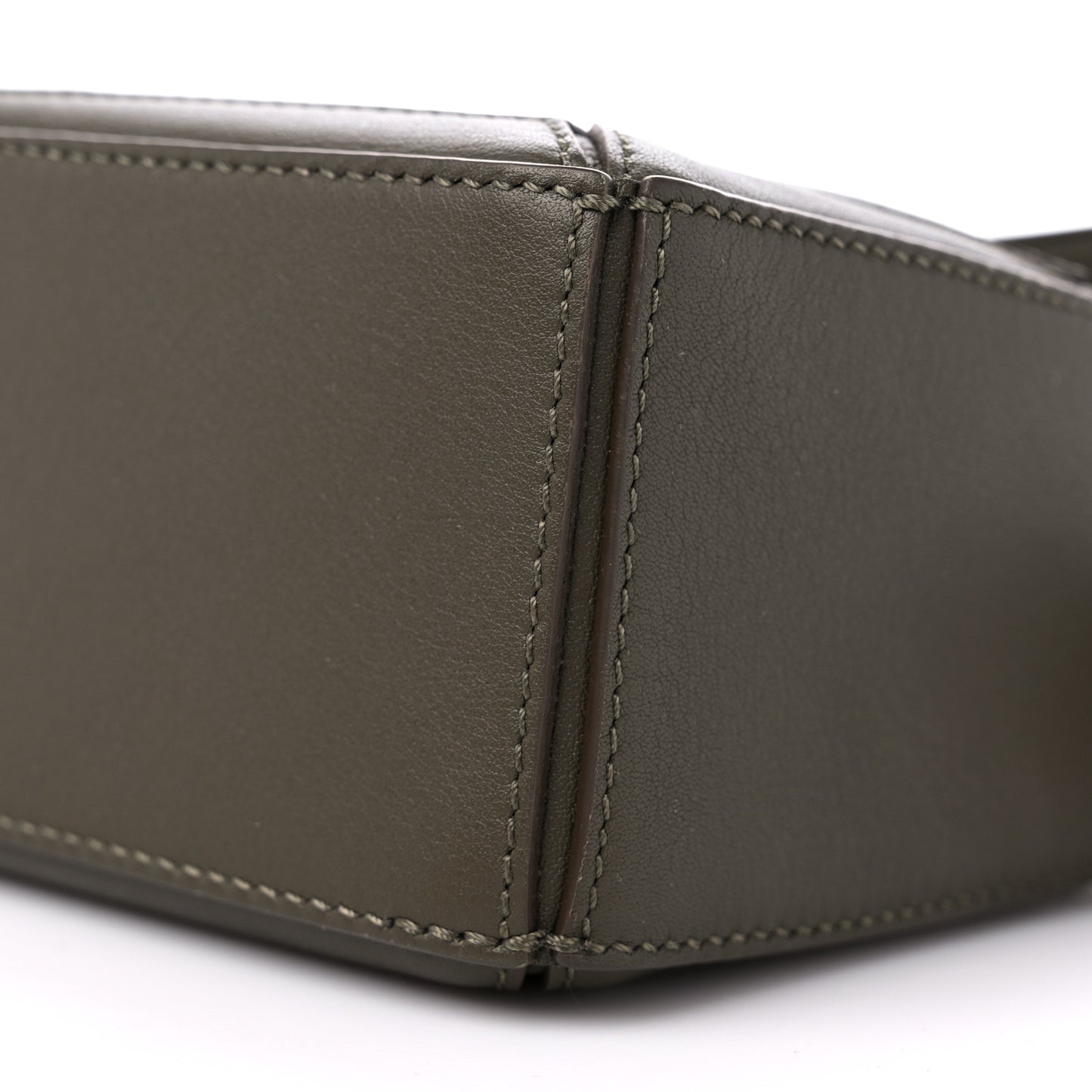 Calfskin Mini Puzzle Bag Khaki Green