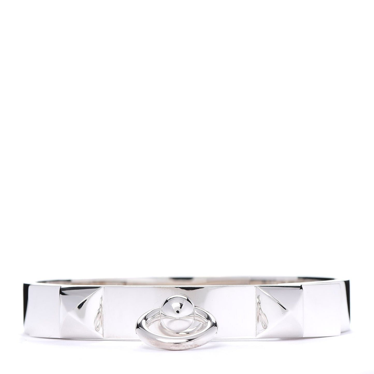 Sterling Silver PM Collier De Chien Bracelet SH