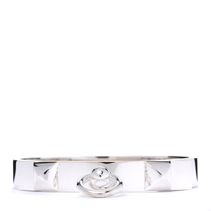 Hermes Sterling Silver PM Collier De Chien Bracelet SH 1 of 5