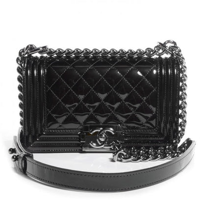 Chanel Patent Small Boy Flap Black 1 of 9