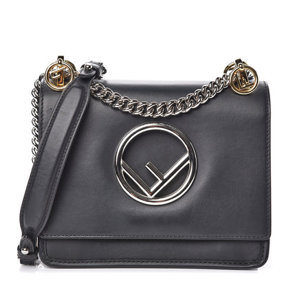 Fendi Vitello Century Opaco F is Fendi Small Kan I Shoulder Bag Black 1 of 10