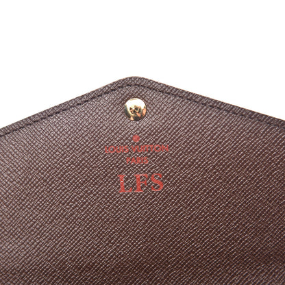 Louis Vuitton Damier Ebene Sarah Wallet NM 6 of 9