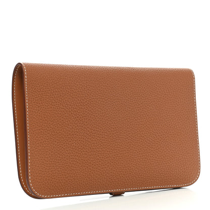 Hermes Togo Dogon Duo Wallet Gold 4 of 8