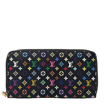 Louis Vuitton Monogram Multicolor Zippy Wallet Black Grenade 1 of 7